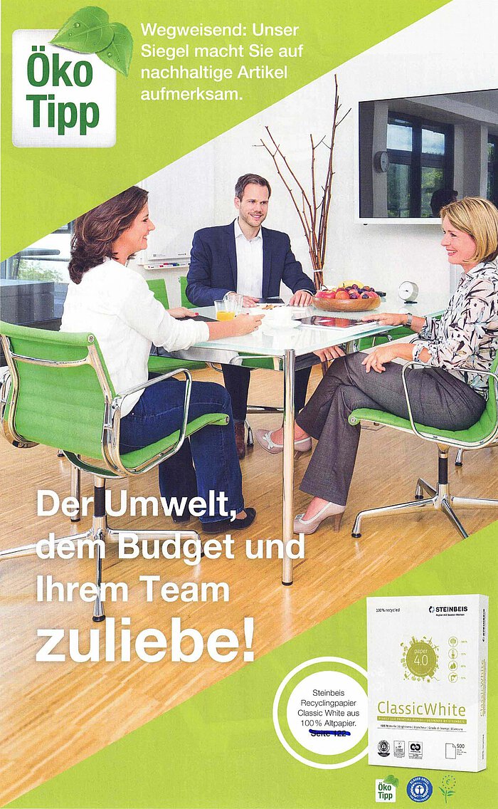 Moss Bürotechnik Katalog für Öko-Bürobedarf